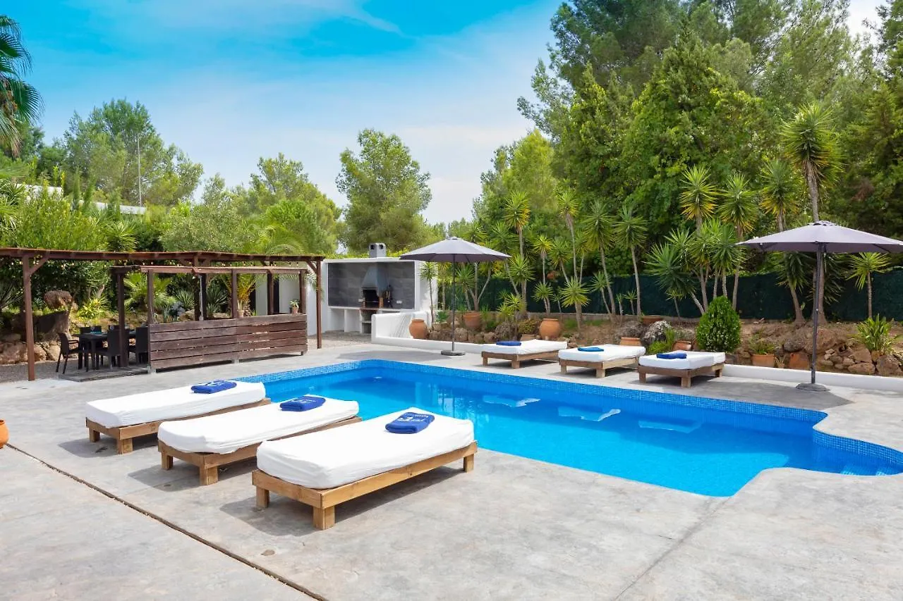 Villa In Ibiza Town With Private Pool, Sleeps 10 圣若法尔萨克鲁 西班牙