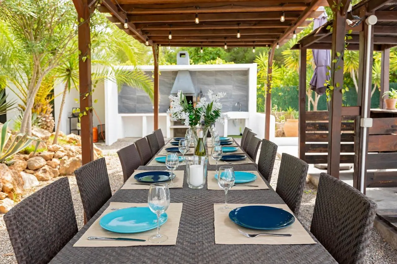 Villa In Ibiza Town With Private Pool, Sleeps 10 圣若法尔萨克鲁 0*,