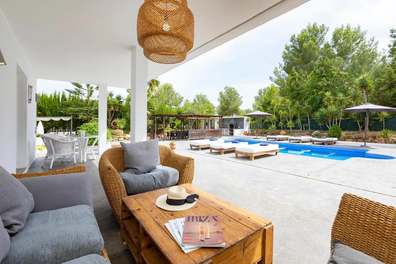 Villa In Ibiza Town With Private Pool, Sleeps 10 圣若法尔萨克鲁 0*,